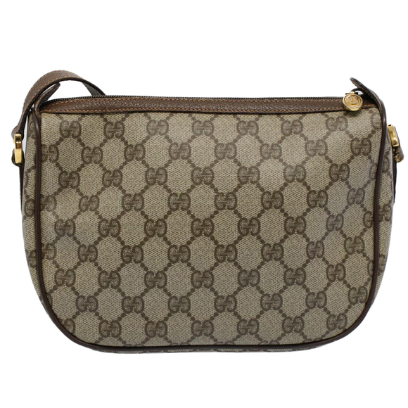 GUCCI GG Canvas Web Sherry Line Shoulder Bag Beige Red 89 02 032 Auth yk8711 - Picture 2 of 16